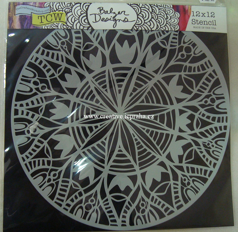 šablona plast TCW 30x30cm Spring Medallion 827